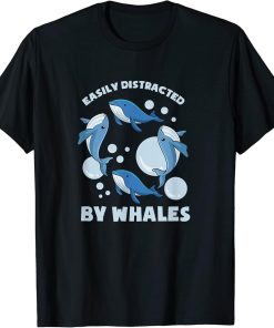 Distracted by Whales Orca Sea Animal Nature T-Shirt