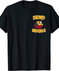 Pocket Send Noods Kawaii Orca Whale Ramen Noodles T-Shirt